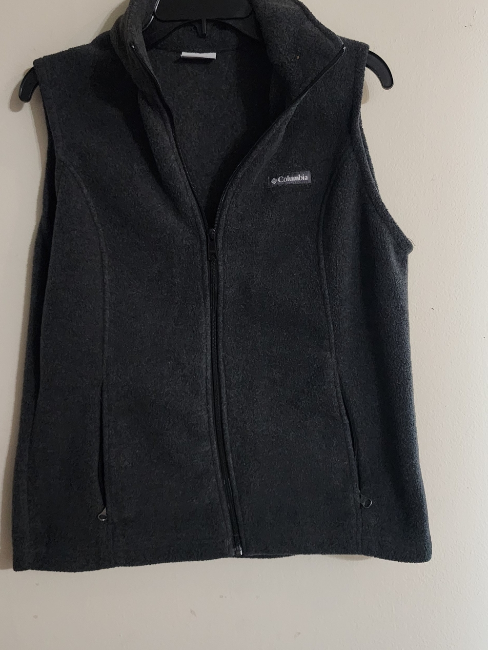 Columbia Sportswear Gray Full-Zip Fleece Vest Size Large